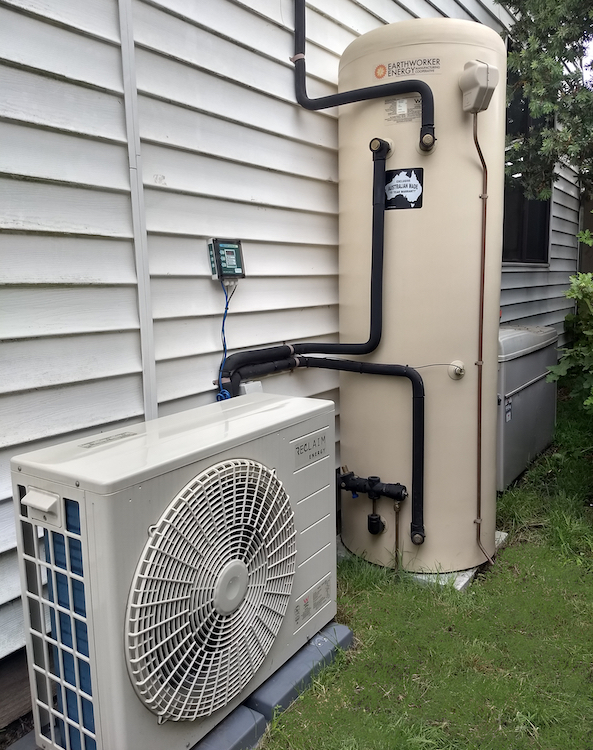 Earthworker Heat Pump hot water system